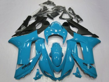 Shop 2007-2008 Kawasaki ZX6R Motorcycle Fairings - Blue Black Canada