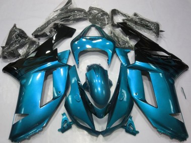 Shop 2007-2008 Kawasaki ZX6R Motorcycle Fairings - Light Blue Black Canada