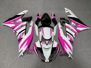 Shop 2009-2012 Kawasaki ZX6R Motorcycle Fairings - White Pink Black Canada