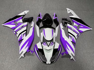 Shop 2009-2012 Kawasaki ZX6R Motorcycle Fairings - White Purple Black Canada