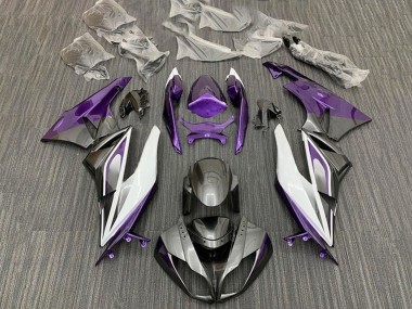 Shop 2009-2012 Kawasaki ZX6R Motorcycle Fairings - Purple White Silver Black Canada