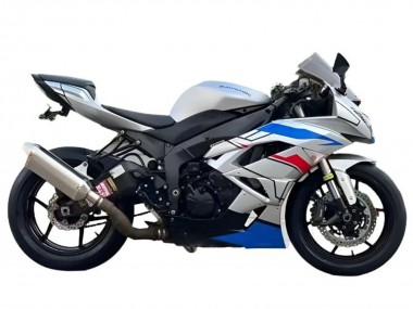 Shop 2009-2012 Kawasaki ZX6R Motorcycle Fairings - White Blue Red Black Canada