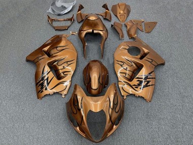 Shop 1996-2007 Suzuki GSXR 1300 Hayabusa Motorcycle Fairings - Brown Bronze Black Flame Canada