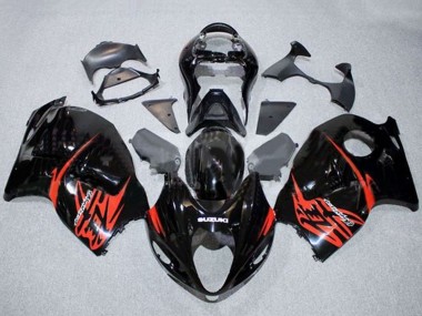 Shop 1996-2007 Suzuki GSXR 1300 Hayabusa Motorcycle Fairings - Glossy Black Red Canada