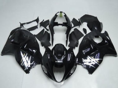Shop 1996-2007 Suzuki GSXR 1300 Hayabusa Motorcycle Fairings - Glossy Black White Decal Canada