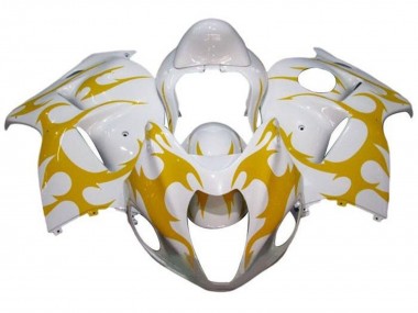 Shop 2008-2020 White Yellow Tribal Suzuki GSXR 1300 Hayabusa Motorcycle Fairings Canada