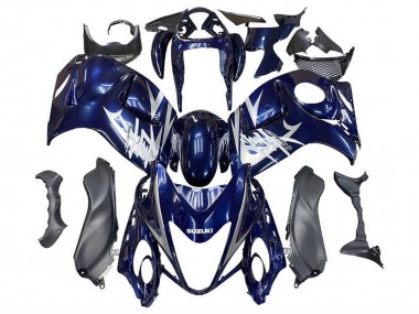 Shop 2008-2020 Dark Blue Silver White Suzuki GSXR 1300 Hayabusa Motorcycle Fairings Canada