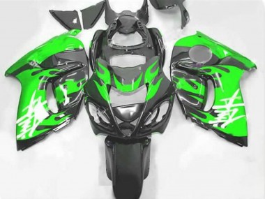 Shop 2008-2020 Black Green Flame Suzuki GSXR 1300 Hayabusa Motorcycle Fairings Canada
