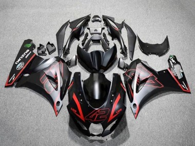 Shop 2017-2024 Suzuki GSXR1000 Motorcycle Fairings - Matte Black Red 42 Canada