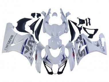 Shop 2017-2024 Suzuki GSXR1000 Motorcycle Fairings - White Silver Blue Canada