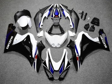 Shop 2017-2024 Suzuki GSXR1000 Motorcycle Fairings - White Blue Black Canada