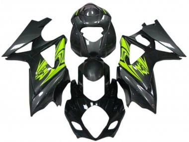Shop 2007-2008 Suzuki GSXR 1000 Motorcycle Fairings - Black Neon Yellow Canada