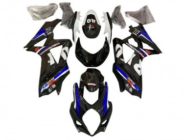 Shop 2007-2008 Suzuki GSXR 1000 Motorcycle Fairings - Black White Blue Yoshimura Canada