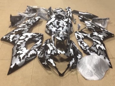 Shop 2007-2008 Suzuki GSXR 1000 Motorcycle Fairings - Black White Grey Camouflage Canada