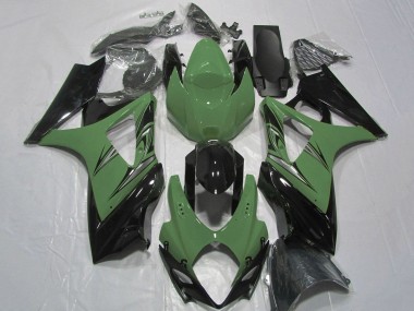 Shop 2007-2008 Suzuki GSXR 1000 Motorcycle Fairing - Green Glossy Black Canada