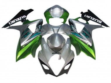 Shop 2007-2008 Suzuki GSXR 1000 Motorcycle Fairings - Silver Green Black Canada