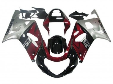 Shop 2001-2003 Suzuki GSXR 600 / GSXR 750 Motorcycle Fairing - Silver Red Glossy Black Canada