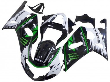 Shop 2001-2003 Suzuki GSXR 600 / GSXR 750 Motorcycle Fairings - White Black Green Monster Canada