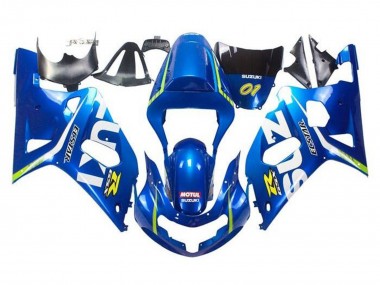 Shop 2001-2003 Suzuki GSXR 600 / GSXR 750 Motorcycle Fairings - Blue Yellow Green White Canada
