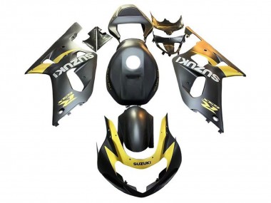 Shop 2001-2003 Suzuki GSXR 600 / GSXR 750 Motorcycle Fairings - Matte Black Yellow Canada