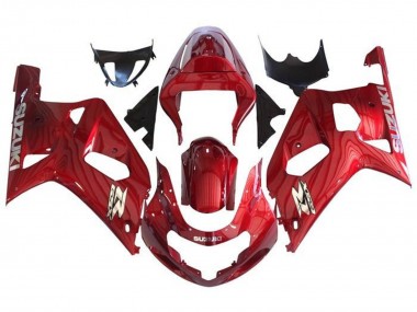 Shop 2001-2003 Suzuki GSXR 600 / GSXR 750 Motorcycle Fairings - Red Chrome Canada