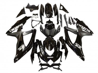 Shop 2008-2010 Suzuki GSXR 600 / GSXR 750 Motorcycle Fairing - Glossy Black Matte Black Canada