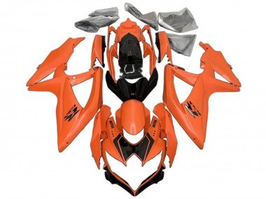 Shop 2008-2010 Suzuki GSXR 600 / GSXR 750 Motorcycle Fairings - Orange Glossy Black Canada