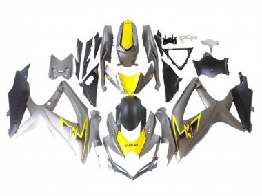 Shop 2008-2010 Suzuki GSXR 600 / GSXR 750 Motorcycle Fairings - Silver Yellow Black Canada