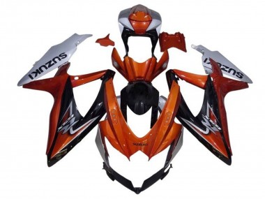 Shop 2008-2010 Suzuki GSXR 600 / GSXR 750 Motorcycle Fairing - Silver Orange Glossy Black Canada