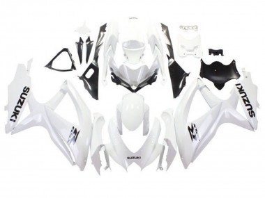 Shop 2008-2010 Suzuki GSXR 600 / GSXR 750 Motorcycle Fairings - White Black Canada