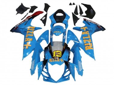 Shop 2011-2024 Suzuki GSXR 600 / GSXR 750 Motorcycle Fairings - Blue Yellow Red Black Rizla 13 Canada