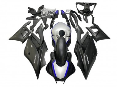 Shop 2022-2024 Yamaha YZF R3/R25 Motorcycle Fairings - Silver Blue Black Carbon Fiber Style Canada