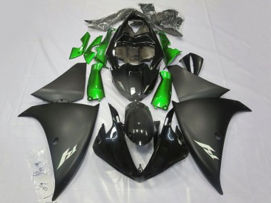 Shop 2009-2011 Yamaha YZF 1000 R1 Motorcycle Fairings - Glossy Black Matte Black Green Canada