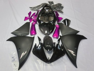Shop 2009-2011 Yamaha YZF 1000 R1 Motorcycle Fairings - Glossy Black Matte Black Pink Canada