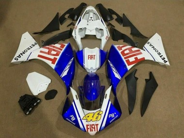 Shop 2009-2011 Yamaha YZF 1000 R1 Motorcycle Fairings - White Blue Red Fiat Petronas Canada