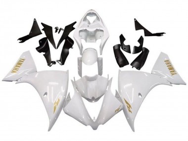 Shop 2009-2011 Yamaha YZF 1000 R1 Motorcycle Fairings - White Gold Decal Canada
