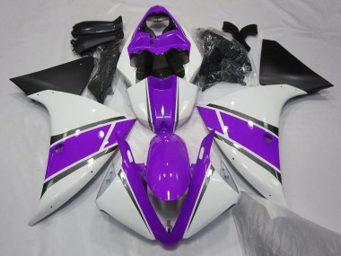 Shop 2009-2011 Yamaha YZF 1000 R1 Motorcycle Fairings - White Purple Black Canada