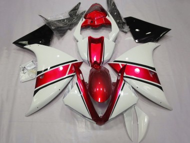 Shop 2012-2014 Yamaha YZF 1000 R1 Motorcycle Fairings - White Red Glossy Black Canada