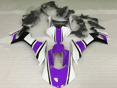 Shop 2020-2025 Yamaha YZF 1000 R1 Motorcycle Fairing - White Purple Glossy Black Canada