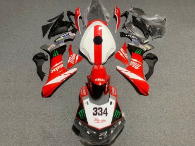 Shop 2020-2025 Yamaha YZF 1000 R1 Motorcycle Fairing - White Red Black Green Monster Milwaukee Canada