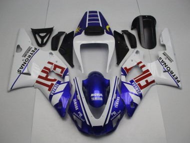 Shop 1998-1999 Yamaha YZF 1000 R1 Motorcycle Fairings - White Blue Red Yellow Fiat Petronas Motul Canada