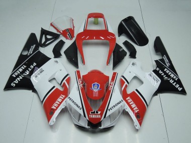 Shop 1998-1999 Yamaha YZF 1000 R1 Motorcycle Fairings - Red White Glossy Black Petronas Yamalube Canada