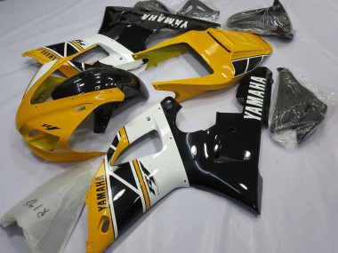 Shop 1998-1999 Yamaha YZF 1000 R1 Motorcycle Fairings - Yellow White Glossy Black Canada