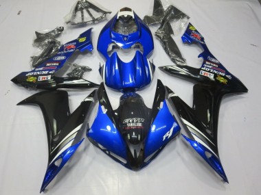 Shop 2004-2006 Yamaha YZF 1000 R1 Motorcycle Fairings - Blue White Silver Black GYTR Yamalube Dunlop Canada
