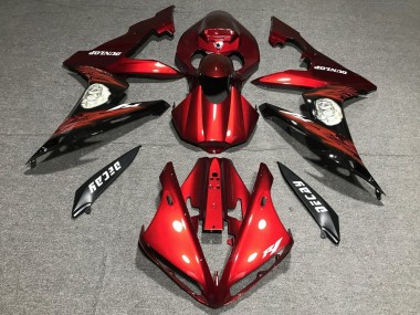 Shop 2004-2006 Yamaha YZF 1000 R1 Motorcycle Fairing - Red Matte Black Canada