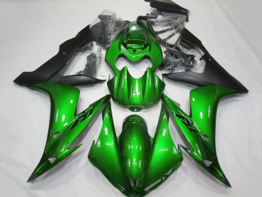 Shop 2004-2006 Yamaha YZF 1000 R1 Motorcycle Fairings - Green Matte Black Canada