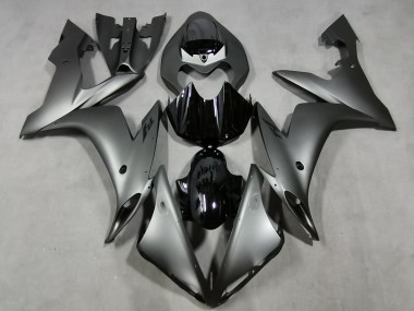 Shop 2004-2006 Yamaha YZF 1000 R1 Motorcycle Fairings - Matte Silver Glossy Black Canada