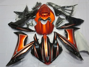 Shop 2004-2006 Yamaha YZF 1000 R1 Motorcycle Fairings - Orange Glossy Black Canada