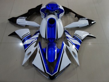 Shop 2004-2006 Yamaha YZF 1000 R1 Motorcycle Fairings - White Blue Black Canada