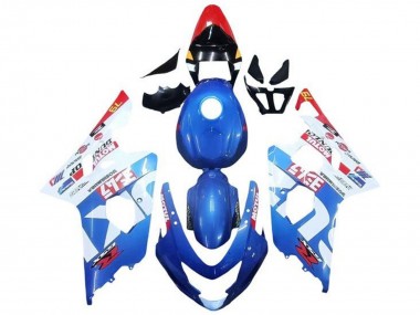 Shop 2004-2005 Suzuki GSXR 600 / GSXR 750 Motorcycle Fairings - Blue White Red Motul Canada
